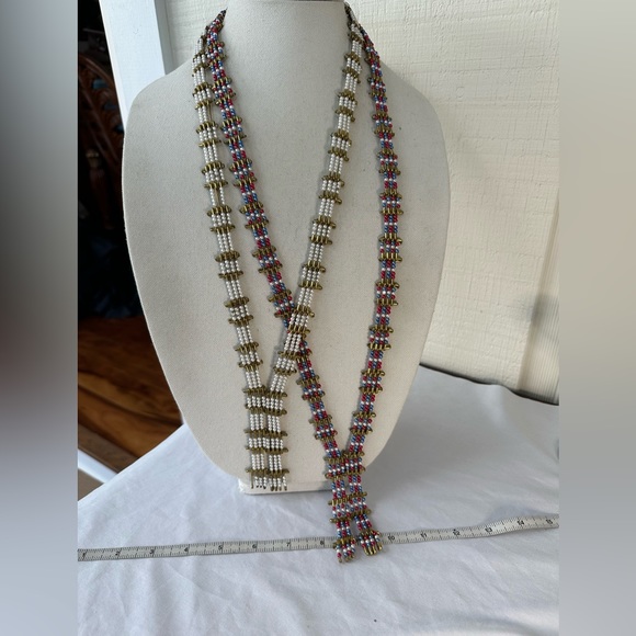 Vintage 70’s 80’s long safety pin lariat style necklaces - Picture 5 of 6